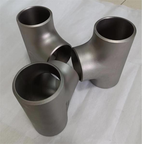 Butt Welded Titanium Gr2 Gr4 Gr5 Straight Tee With ASME B16.9 B36.19M