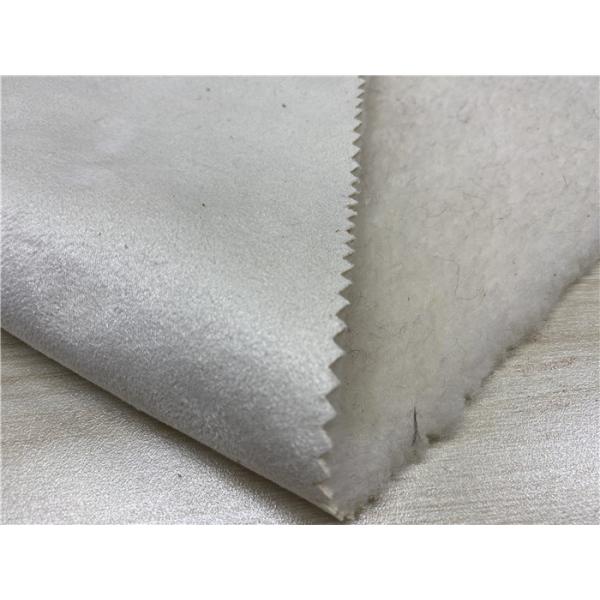 550GSM Suede Leather Fabric Bonded With Faux Fur Normal Peeling Strength