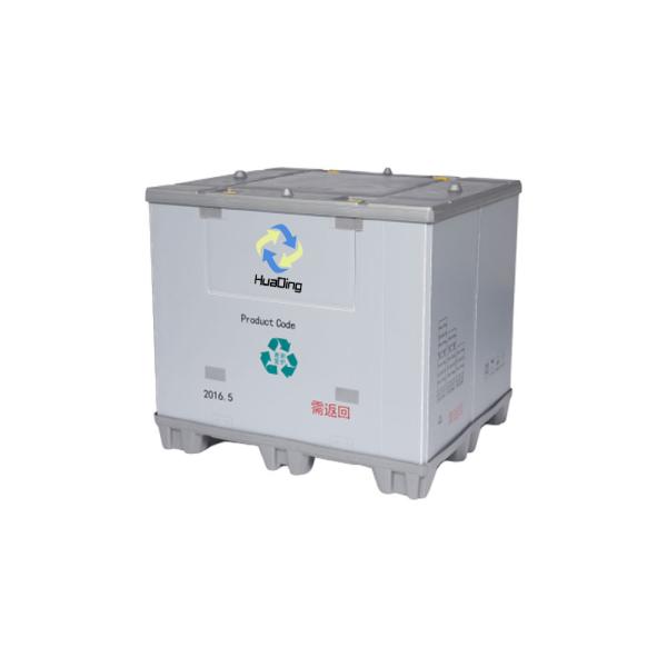 Customizable foldable hdpe large packaging sleeve solid plastic box pallet for auto parts