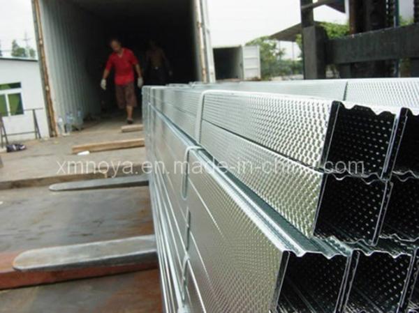 Keel de aço galvanizado para construção de canal de luz 50*35/70*35/73*36mm Altura 25mm