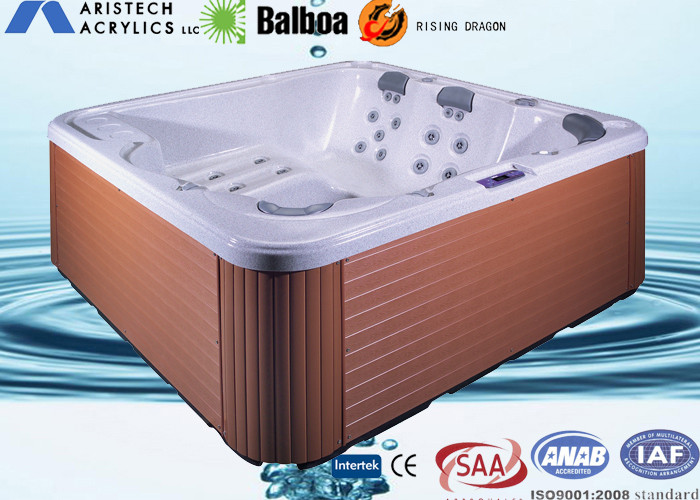 1800L and 6 seats acrylic whirlpool massage home hydro hot tub with 49pcs massage jet