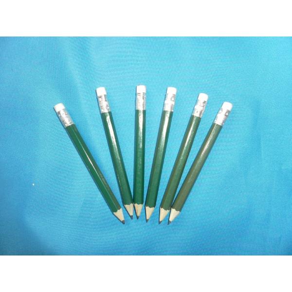 hexagon golf pencil , wood golf pencil , golf pencil , wood golf pen with eraser