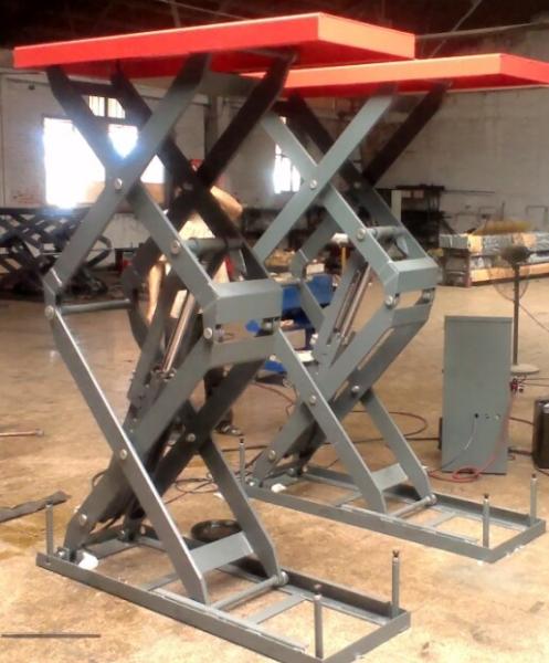 In Floor Scissor Car Lifts 3200kg/1800mm Tubular Arm Design Scissor Car Lift In Ground Installation