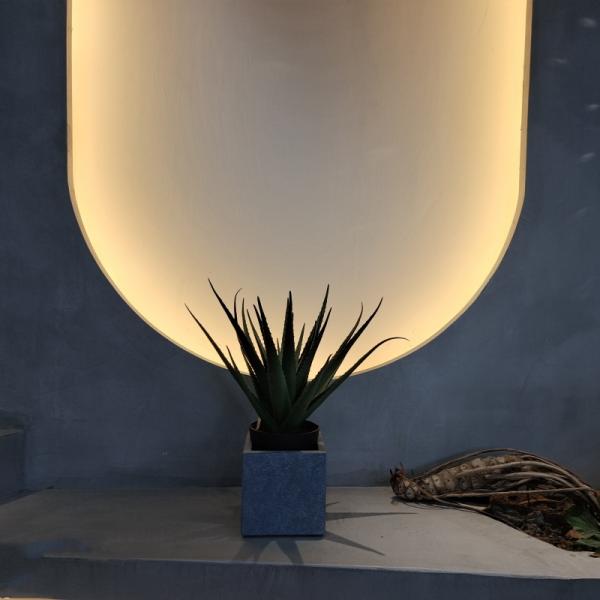 Живообразное пластмассовое растение алоэ Внутреннее наружное искусственное алоэ Вера Фальшивое зелень Декорация