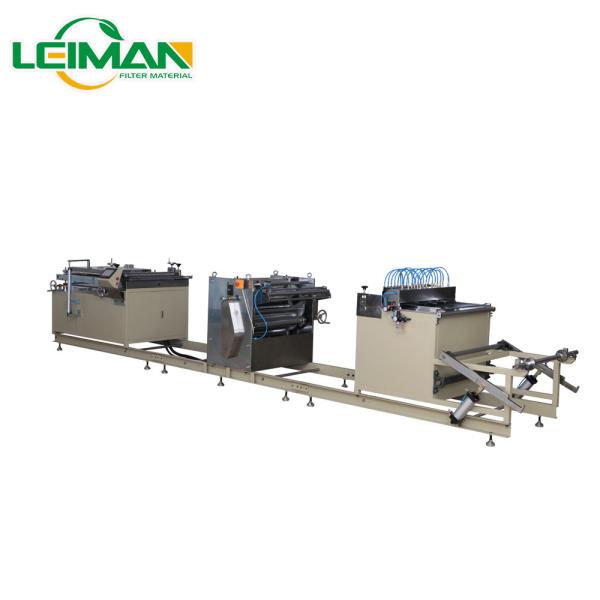 white PLGT-1000N Full-auto Turntable Hot Melt Clipping Machine truck filter making machine Used to make filter