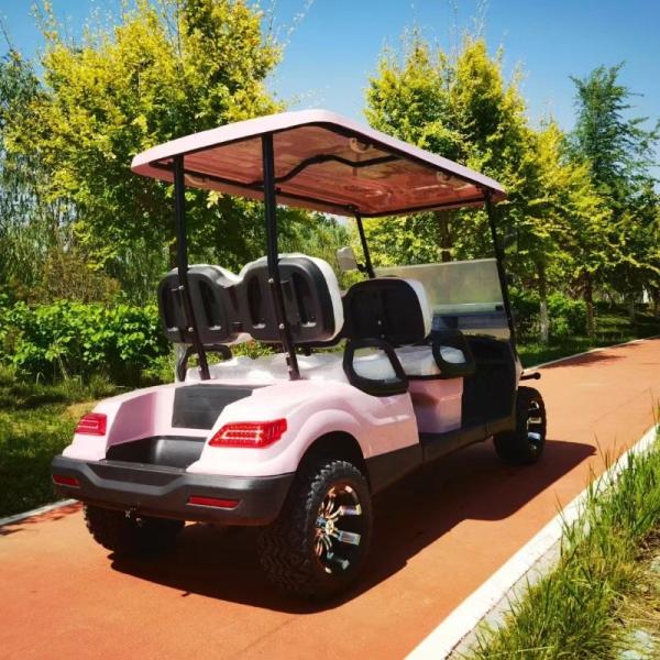Розовый цвет 60В 4КВ система переменного тока EV Golf Cart Новая энергия внедорожный электрический гольф-карт