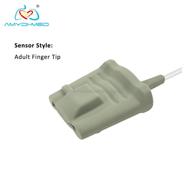DB9 7 Pin 3 Meters Nellcor Reusable Spo2 Sensor TPU Cables For Adult Finger Tip