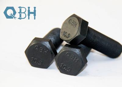 QBH DIN933 de alta elasticidade encantam os parafusos classificam 12,9 pretos