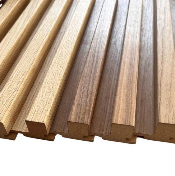 Recycled Timber Wood Veneer Slats Wall Panels Flavorless Nontoxic