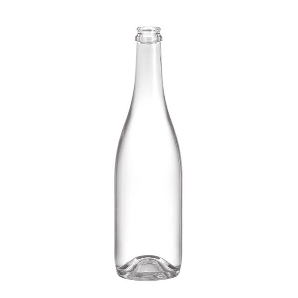 Transparent 750ml Super Flint Glass Wine Bottle for Whiskey Bourbon Gin Vodka Spirits