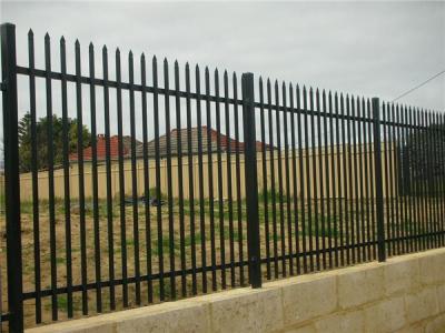 Cheap  Villa  2100x2400mm black Steel Iron Fence galvanized for hot sale