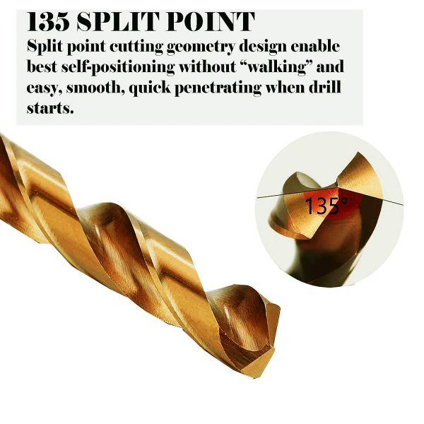 Fully Ground Double Ended HSS Drill Bit DIN338  For Stainless Steel Metal
