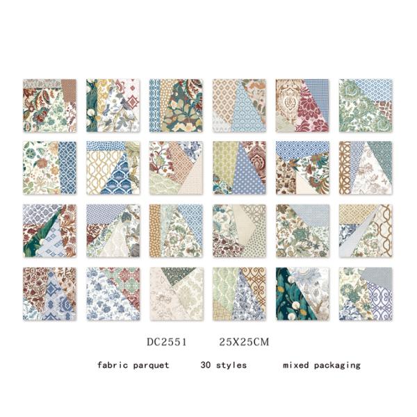 250x250mm Colorful Ceramic Rustic Tile for Indoor Floor