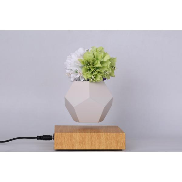 360 rotating magnetic floating levitation green air bonsai plant flowerpot