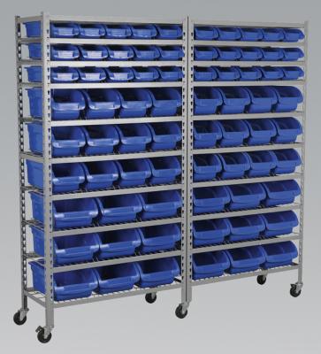 Prateleiras comerciais do sistema 10 do shelving do fio do armazenamento de escaninho com o rodízio de 5 polegadas
