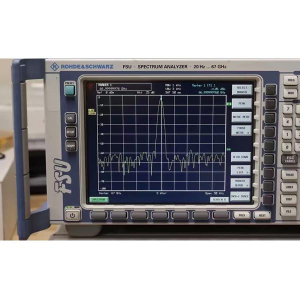 Pre-Owned Rohde and Schwarz FSU67 Spectrum Analyzer with 20Hz to 67GHz Range and Low Noise Floor