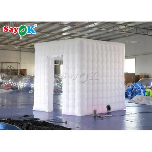 Cabina inflable de la foto del cubo del SGS de la cabina de la foto de la Navidad con dos puertas para el alquiler del banquete de boda