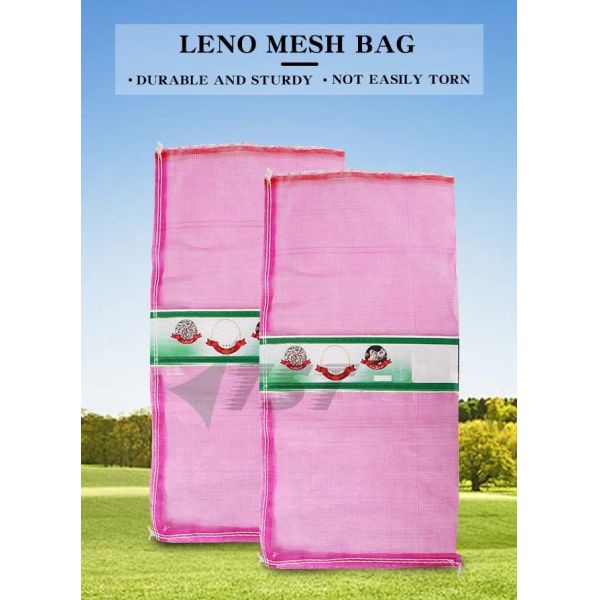 5kg 10kg 25kg 50kg Virgin PE Leno Mesh Bag For Garlic And Ginger