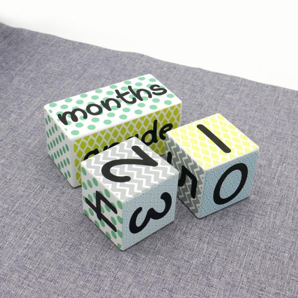 Bloques de madera personalizados para niños Coloridos Modelos de números de cartas para bebés Educativos Juguetes de construcción moderna Ideas de fotografía