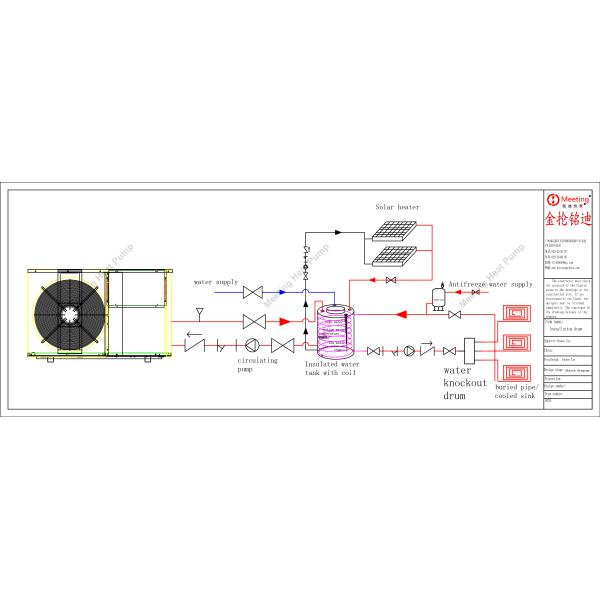 CE Approval DC Inverter Solor Heat Pump Air To Water For House Heating And Cooling