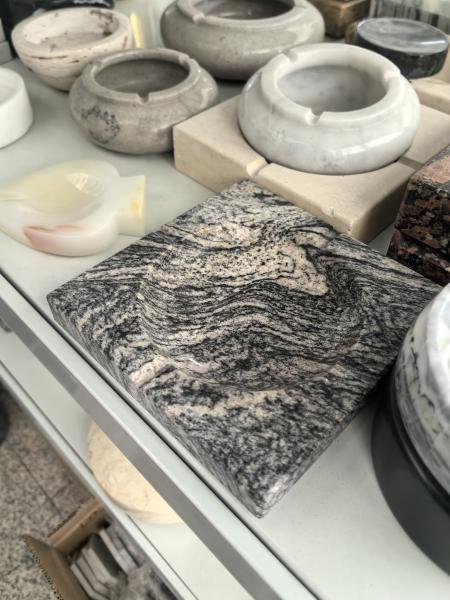 Cenicero de granito Langtaosha de lujo, resistente para espacios comerciales