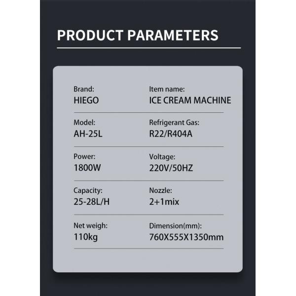 25-28Л/Х Коммерчески машина создателя Джелато вкуса машины 3 мороженого Гелато итальянская
