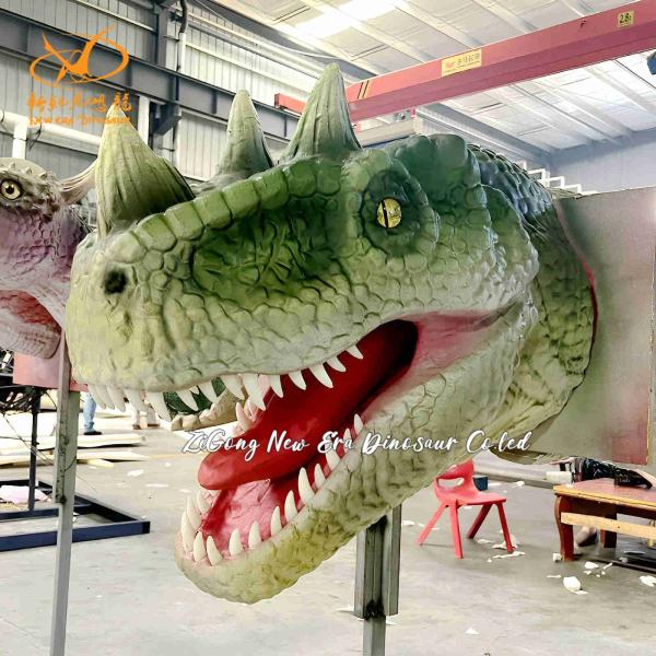Tête de dinosaure décorative pour le restaurant à thème et le Jurassic Park