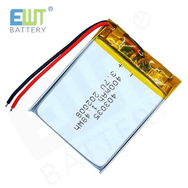 Consumer Electronics Solid State Lithium Ion Polymer Battery 3.7V 400mAh Lipo Battery 403035 PCB High Temperature Battery Li Po