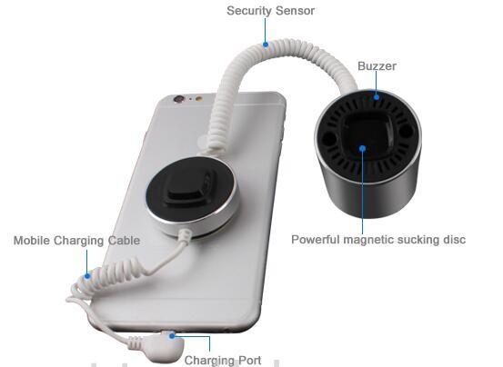 COMER anti-theft displays alarm holder for stand alone mobile phone security display holder for retail shop