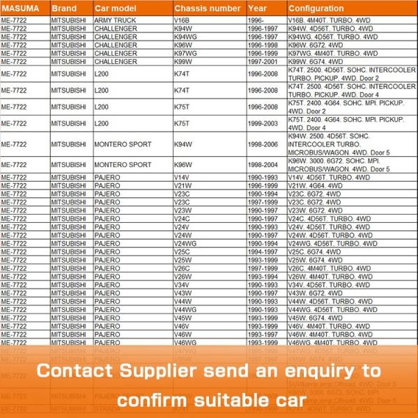 ME-7722 MASUMA Réservoir automatique MB831044 MR296274 pour le camion MITSUBISHI prêt à être expédié