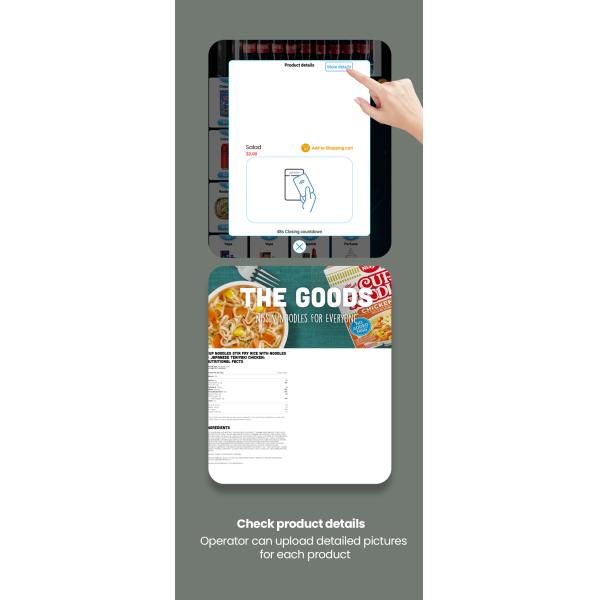 Venda de Coca-Cola de alimentos refrigerados Máquina de venda automática