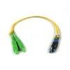 OM3 SC Fibra óptica con cola de lechuga Multimodo Duplex de PVC