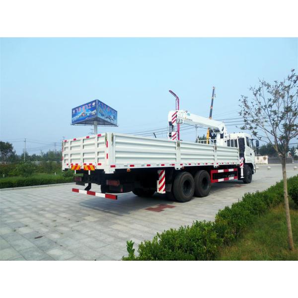 12Ton 6x4 Dongfeng Used Crane Truck 12000X2500X3850mm With Stretchable Arm
