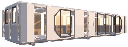 All-aluminum Alloy Shell Five-in-one Modular Integrated Prefabricated House