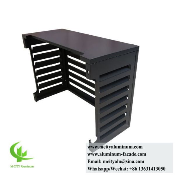 PVDF Paint Aluminum AC Cover with 3mm Thickness and Perforated Design for Mini Split Outdoor Units