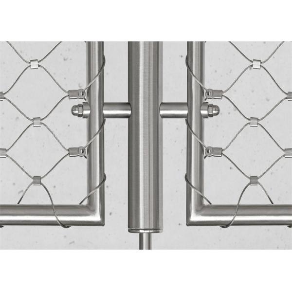 SS304 Stainless Steel Cable Mesh Trellis 300*300mm Handrail Infills X Tend