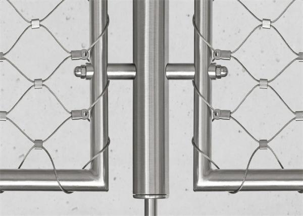 SS304 Stainless Steel Cable Mesh Trellis 300*300mm Handrail Infills X Tend