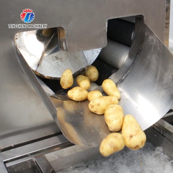 Máquina de casca espiral da batata do eixo de 4.55KW 3500KG/H para a limpeza