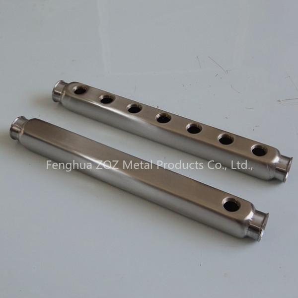 ZZ18004 Stainless steel floor heating bar manifold, Stainless Steel Pex Manifold Bar