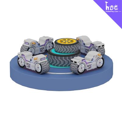 Customizable Powered Merry Go Round Playground Ride for Kids