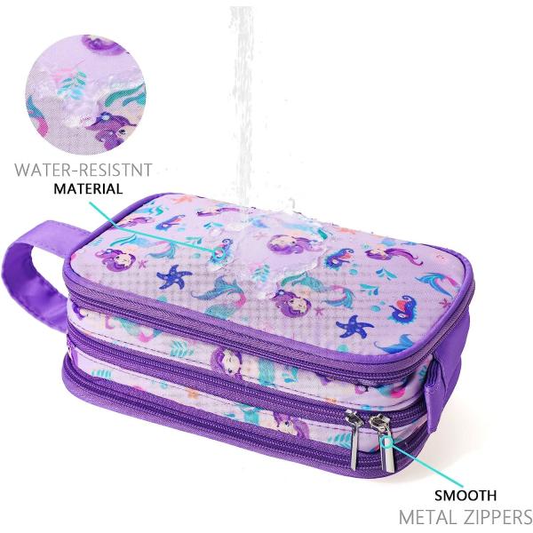 Travel Toiletry Bag for Little Young Girls Cosmetic Makeup Waterproof Hanging Wash Bag Toddler Traveling Toiletries