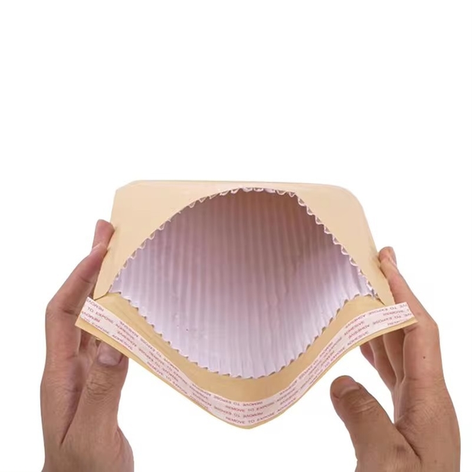 Самоклейкая печать Kraft Paper Mailer конвертные пакеты Коричневый Белый