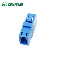 Tipo soldado do UPC do adaptador do LC APC da fibra ótica adaptador simples multimodo Singlemode azul