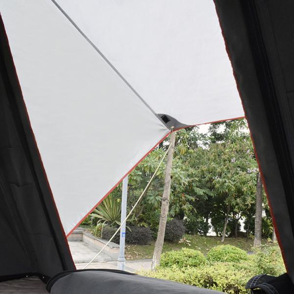 2~3person Grey Hard Shell Aluminum Triangle Car Camping Roof Tent