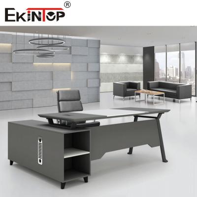 Multipurpose Tempered Glass Office Desk Morden Style For Officeworks
