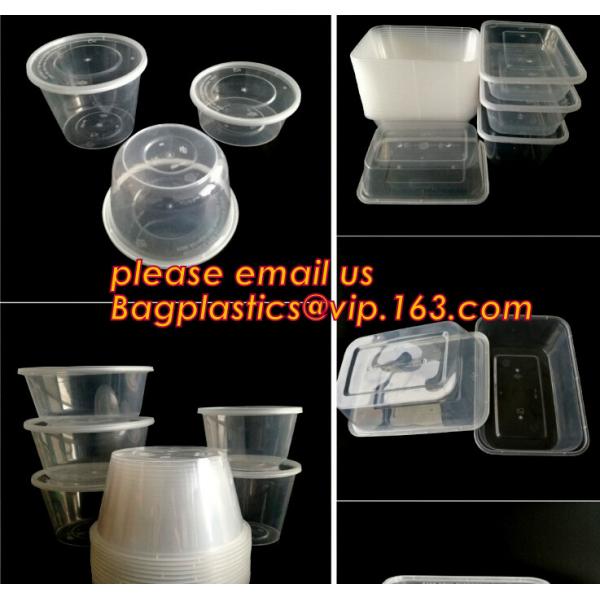 Коробка бенто пластикового устранимого пластикового взятия качества еды отсутствующая с 4 отсек, пищевой контейнер контейнеров пластиковый течебезопасный