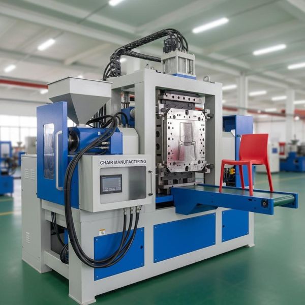 Heating Power 7-15 KW Plastic Chair Injection Moulding Machine Including Mould Thickness 150-420 Mm for Chair Manufacturing