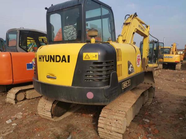 Yangma Engine R60-7 6 Ton Used Hyundai Excavator