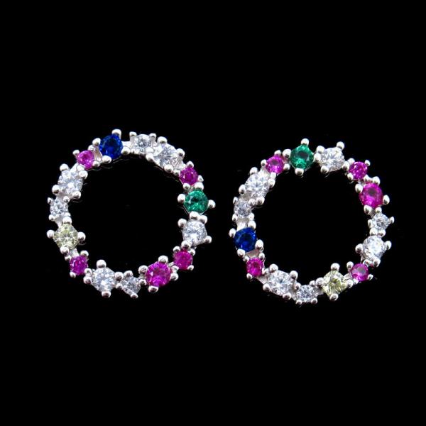 Серебряные серьги падения стерлингового серебра плакировкой 925, анти- аллергиче