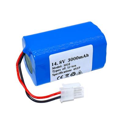 Bateria de 14,8 volts 3000mAh para casa inteligente backup de grau A Li-Ion varrendo a bateria do robô